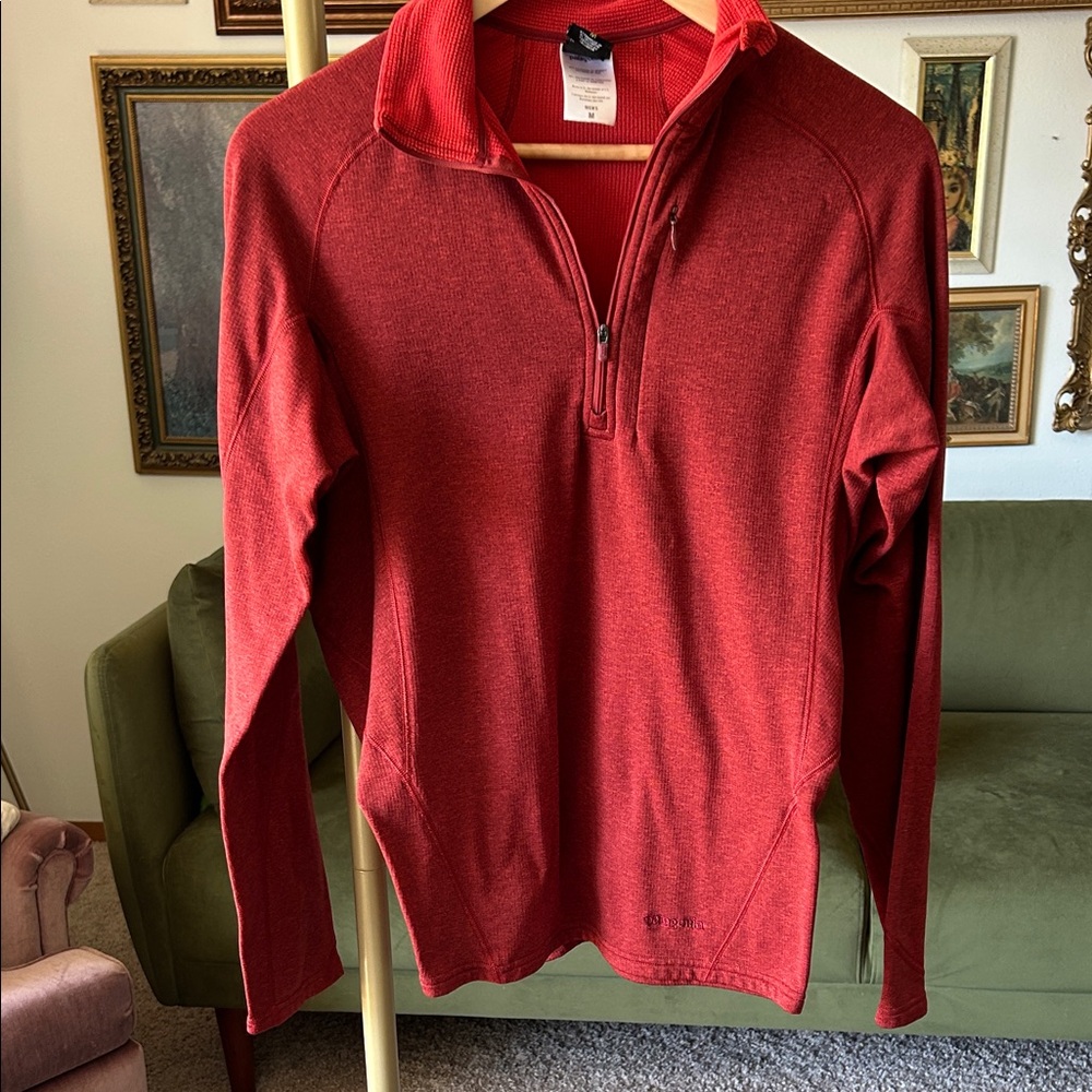 Patagonia Zip-Up Sweater in Red